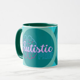 Det autistiska Pridet Teal Coffee Mugg