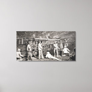 Det avancerade gallerit på den franska sidan av canvastryck