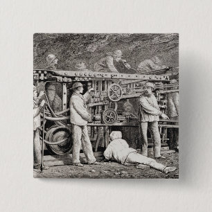 Det avancerade gallerit på den franska sidan av knapp