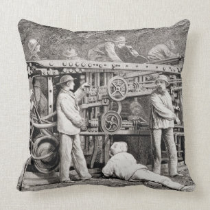 Det avancerade gallerit på den franska sidan av kudde