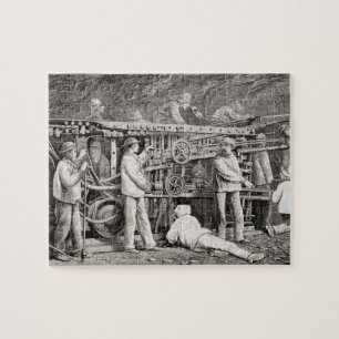 Det avancerade gallerit på den franska sidan av pussel
