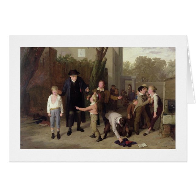 Det avbrutna slagsmål, 1815-16 hälsningskort (Framsidan Horizontal)