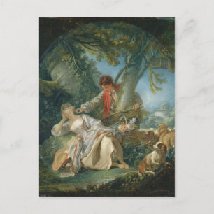 Det avbrutna viloläget - François Boucher Vykort