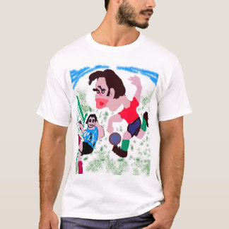 Det avgörande målet – fotbollskarikatyr t shirt