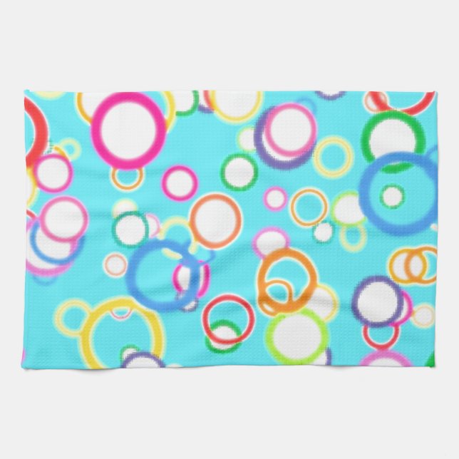 DET BABY BLUE BADET BUBBLAR KÖKSHANDDUK (Horisontell)