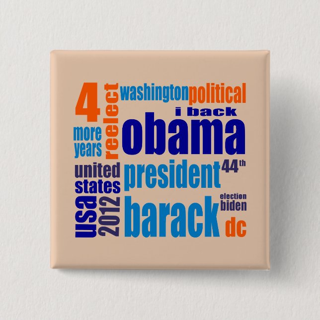 Det Barack Obama 2012 märkremolnet knäppas Knapp (Framsida)