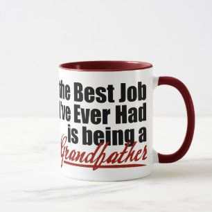 Det bäst jobbet är en farfar mugg