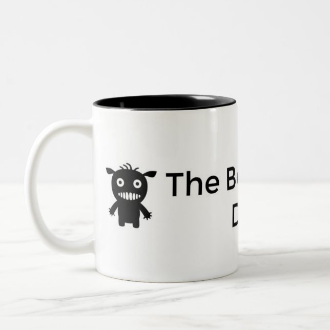 Det bäst kliver pappamuggen Två-Tonad mugg (Vänster)