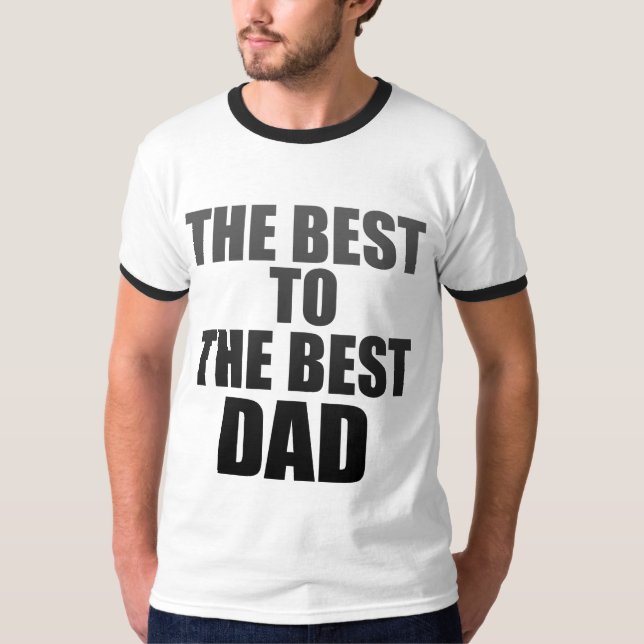 det bäst till de retro skjortorna 1 för bäst pappa tee (Framsida)