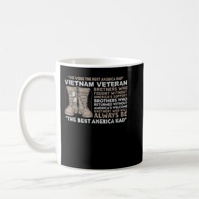 Det bästa Amerika hade Vietnam Veteran Kaffemugg (Vänster)