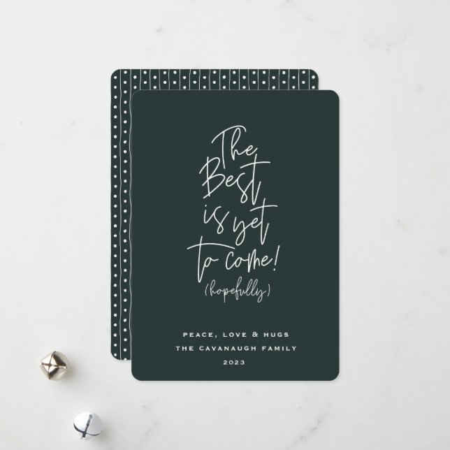 Det bästa är ännu att få Kom Helgdag Card Julkort (Fram/Back In Situ)