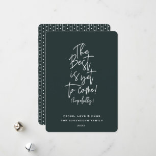 Det bästa är ännu att få Kom Helgdag Card Julkort