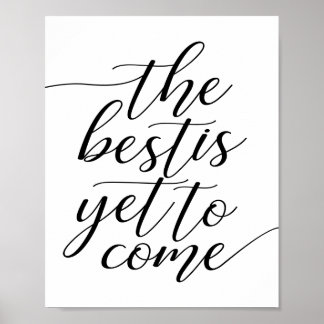 Det bästa är ännu för Kom Bröllop Poster