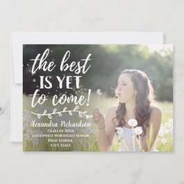 Det bästa är ännu för Kom Overlay Photo Studenten Inbjudningar