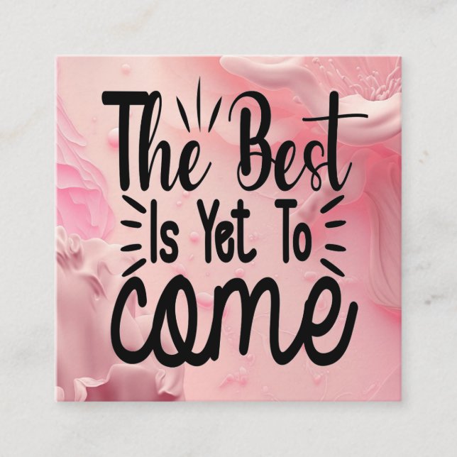 Det bästa är ännu för Komen Tilläggskort (Framsida)