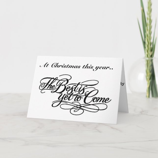 DET BÄSTA ÄR ÄNNU KOM-U VERE NAUGHTY-CHRISTMAS HELGKORT (Framsida)