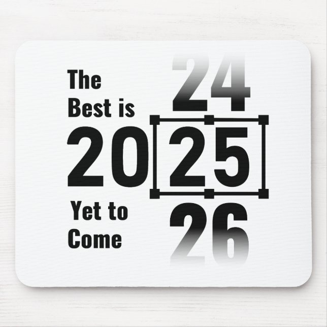 Det bästa är ännu till Kom 2025 Musmatta (Framsidan)