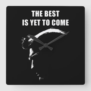 Det bästa är ännu till kom Donald Trump 2024  Fyrkantig Klocka