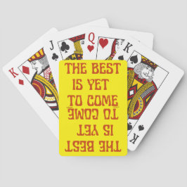 DET BÄSTA ÄR ÄNNU TILL KOMENS motiveringsincitat Casinokort