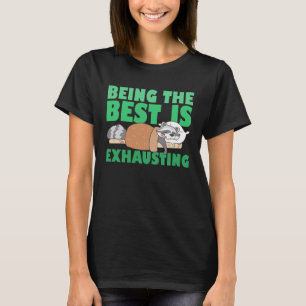 Det bästa är att spilla ut cute Raccoon Quote T Shirt