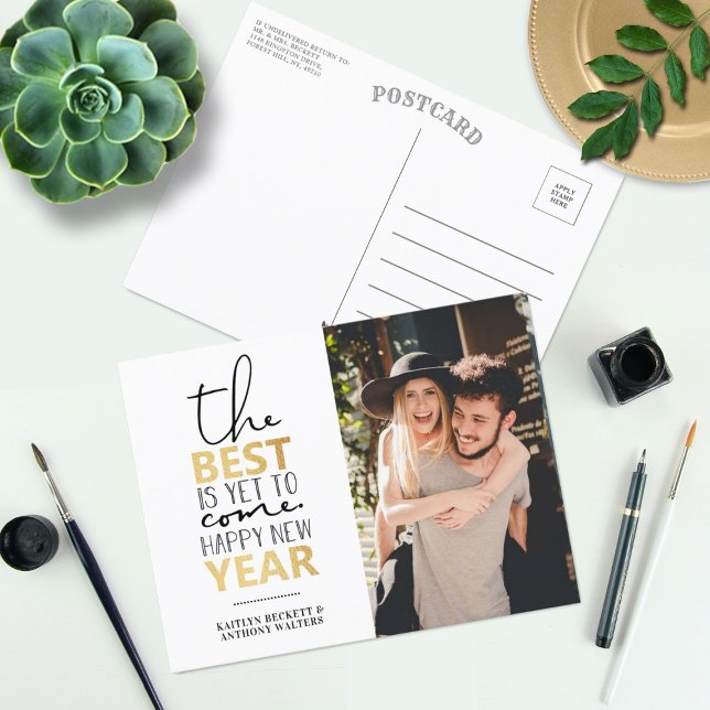 Det bästa är fortfarande för Komen | Gott nytt år  Helg Vykort (Skapare uppladdad)