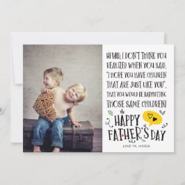 Det bästa Baby-sitter-Pappa-Fars dag-kortet Inbjudningar