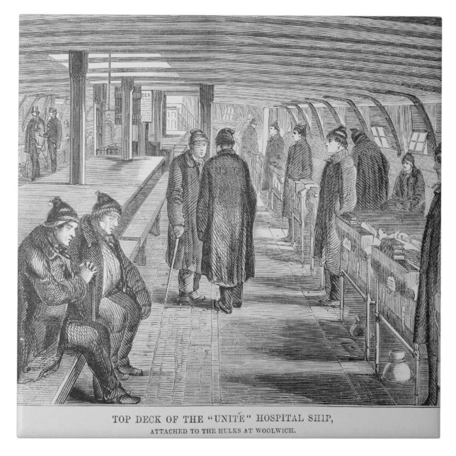 Det bästa däcket av "förenar" sjukhusfrakten som kakelplatta (Framsidan)