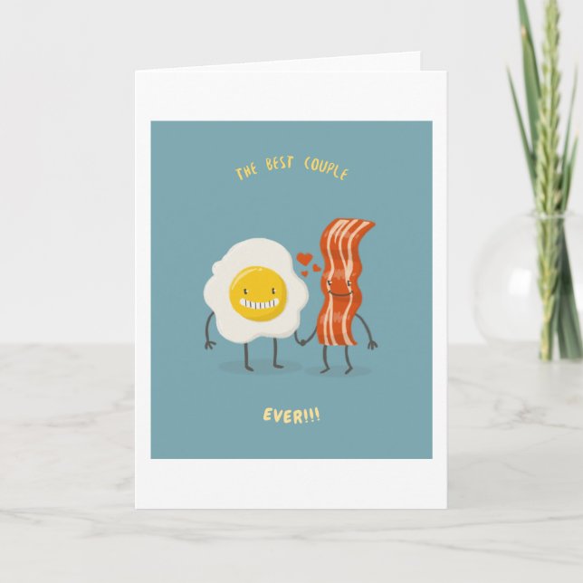 Det bästa exemplet någonsin - bacon & ägg kort (Framsida)