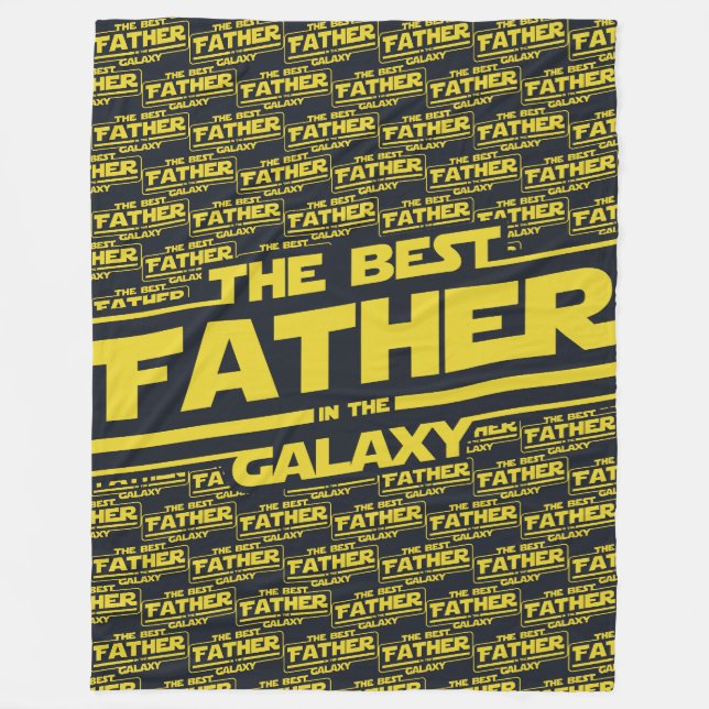 Det bästa Far i Galaxy Fars dag-giftet Fleecefilt (Framsidan)