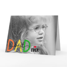 Det bästa Fars dag-mappade hälsningskortet i Pappa