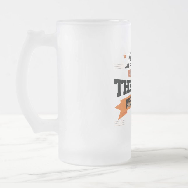 Det bästa föds i juli frostat ölglas (Vänster)