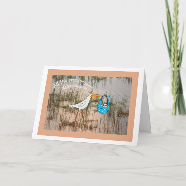 "Det bästa för din Moderskap Lämna" Kort (Framsida)