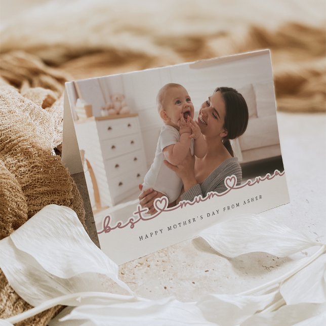 Det bästa fotohälsningskortet Morsa någonsin Mors  Kort (Skapare uppladdad)