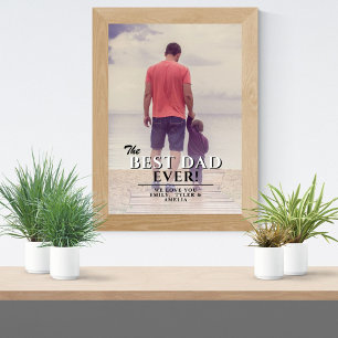 Det bästa Fullt-fotot för Pappa någonsin Far Poster
