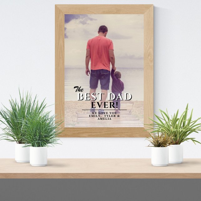 Det bästa Fullt-fotot för Pappa någonsin Far Poster (Skapare uppladdad)