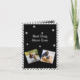 Det bästa hälsningskortet Hund Mamma någonsin i Mo Inbjudan