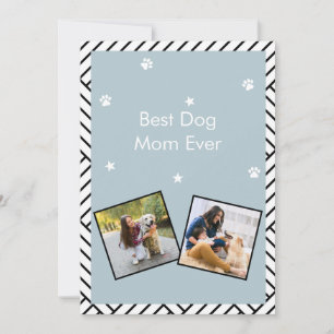 Det bästa hälsningskortet Hund Mamma någonsin i Mo Inbjudningar