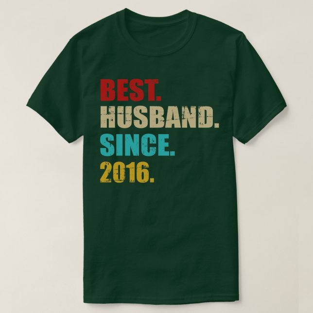 Det bästa hindret sedan 2016 bröllop-årsdagen t shirt (Design framsida)