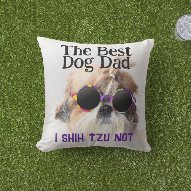 Det bästa hund-fartyget pappa Shih Tzu inte Fars d Kudde (Gräs)