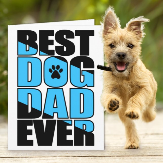 Det bästa Hund-Pappa-dagskortet någonsin i Far Kort (Skapare uppladdad)