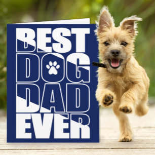 Det bästa Hund-Pappa-dagskortet någonsin i Far Kort