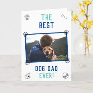 Det bästa Hund Pappa någonsin-kortet Fars dag Kort
