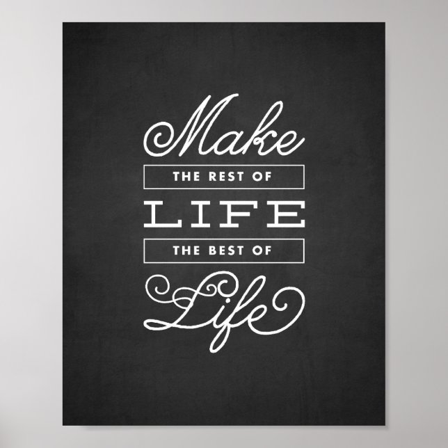 Det bästa i livet | Art Skriv ut Poster (Framsidan)