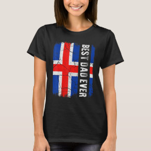 Det bästa isländska Pappa någonsin Islandet Fars d T Shirt