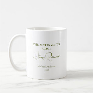 Det Bästa Kommer Ännu Pensioneringspresent Kaffemugg