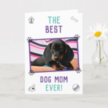 Det bästa kortet Hund Mamma någonsin Mors dag
