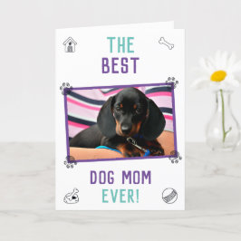 Det bästa kortet Hund Mamma någonsin Mors dag Kort