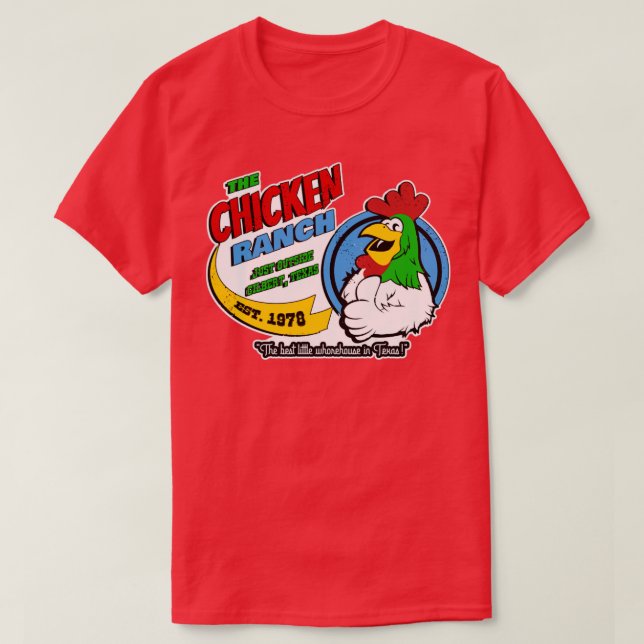 Det bästa lilla huset i Texas T Shirt (Design framsida)