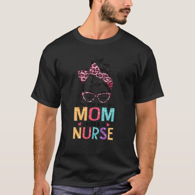 Det bästa Mamma är att väcka näsan Mor Messy B T Shirt (Framsida)