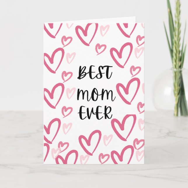 Det bästa Mamma-kortet någonsin Mors dag Tack Kort (Framsida)